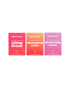 Killer Beauty Laminazione Sopracciglia e Lifting Ciglia Vegano - Bustine da 1,5 ml Passaggi 1-3 (30 bustine)