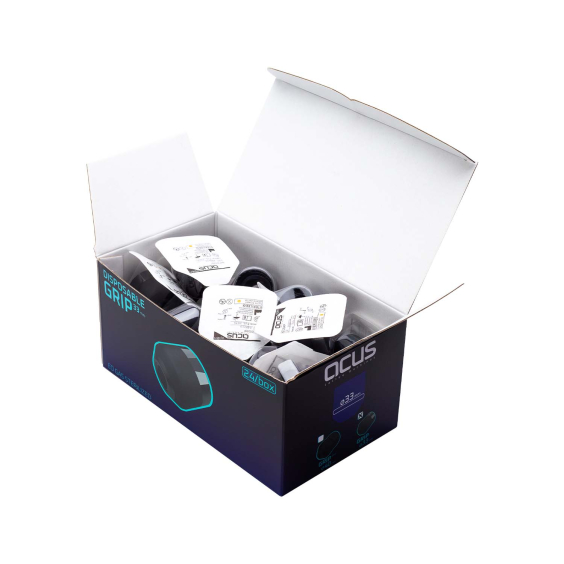 ACUS - Box of 24 Black Disposable Grip - 33 mm