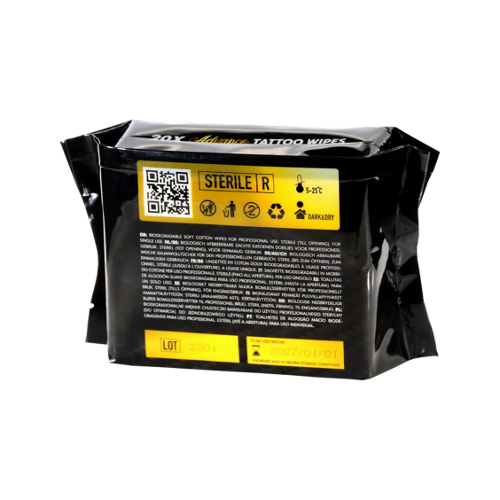 Confezione da 20 salviette biodegradabili Advance Tattoo