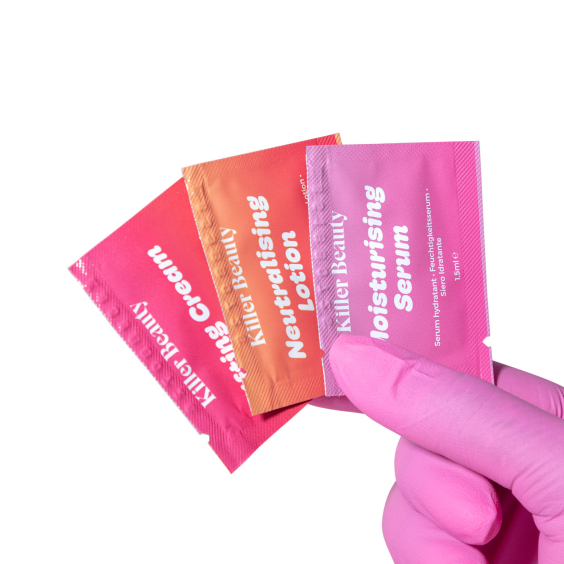 Killer Beauty Laminazione Sopracciglia e Lifting Ciglia Vegano - Bustine da 1,5 ml Passaggi 1-3 (30 bustine)