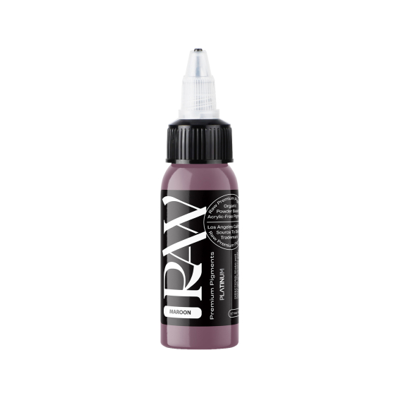 Inchiostro per tatuaggi Raw Pigments Platinum - Maroon - 30ml