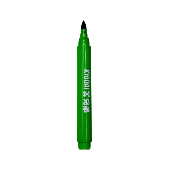 Confezione da 5 pennarelli a pennello Kyodai con punta rigida - Midori Green