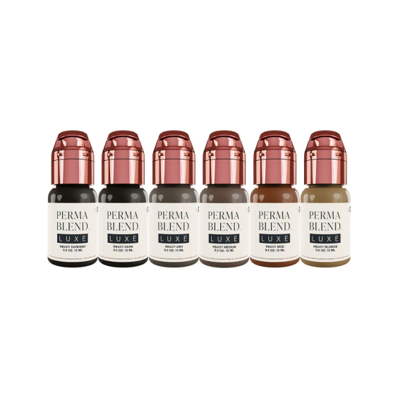 Inchiostro Perma Blend Luxe PMU - Ready, Set, Go Pre-Modified Set 6x15ml
