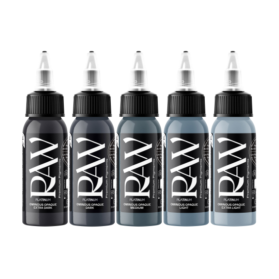 Set Raw Ink - Ominous Opaques - 5x30ml (1oz)