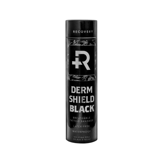 Recovery Derm Shield Pellicola Protettiva per Tatuaggi - 25 cm x 7,3 m - Nero