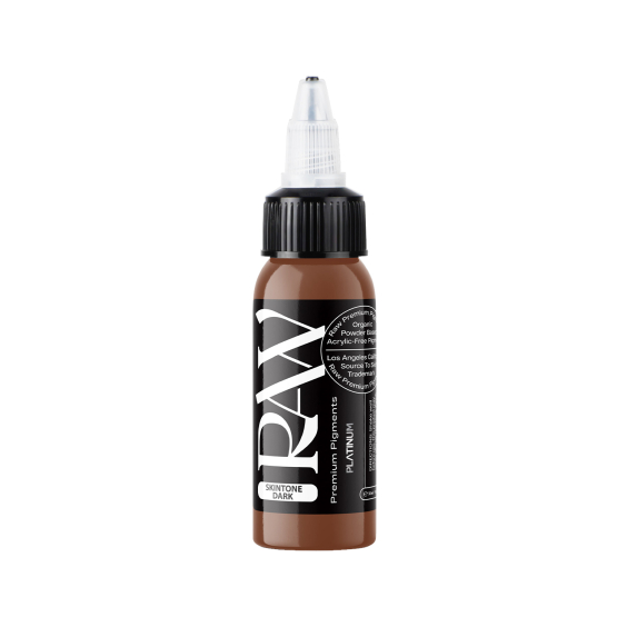 Raw Pigments Platinum - Inchiostro per Tatuaggi Skintone Dark - 30ml