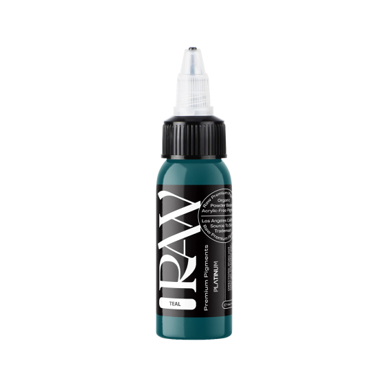 Raw Pigments Platinum - Inchiostro per Tatuaggi Teal - 30ml