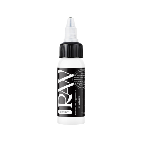 Inchiostro per tatuaggi Raw Pigments Platinum - Whiteout - 30ml