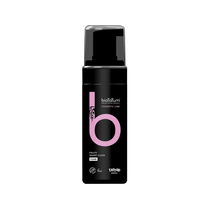 BioTaTum Smart Clean Foam 150ml black bottle for tattoo care