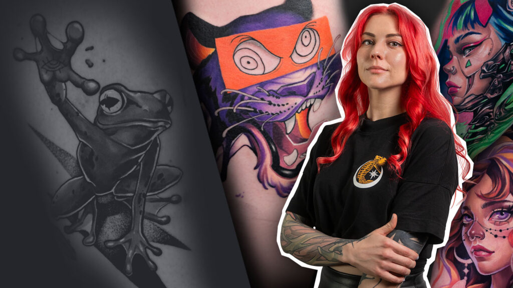 Come tatuare una tigre in stile illustrazione a colori con Veda Ink