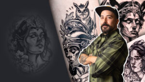 Come tatuare Atena e il suo gufo con Adrian Delargue