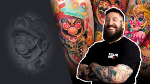 Come tatuare un Mario in stile horror con Gazz Tattoos!