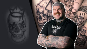 Come creare un tatuaggio in bianco e nero con Keith Burke