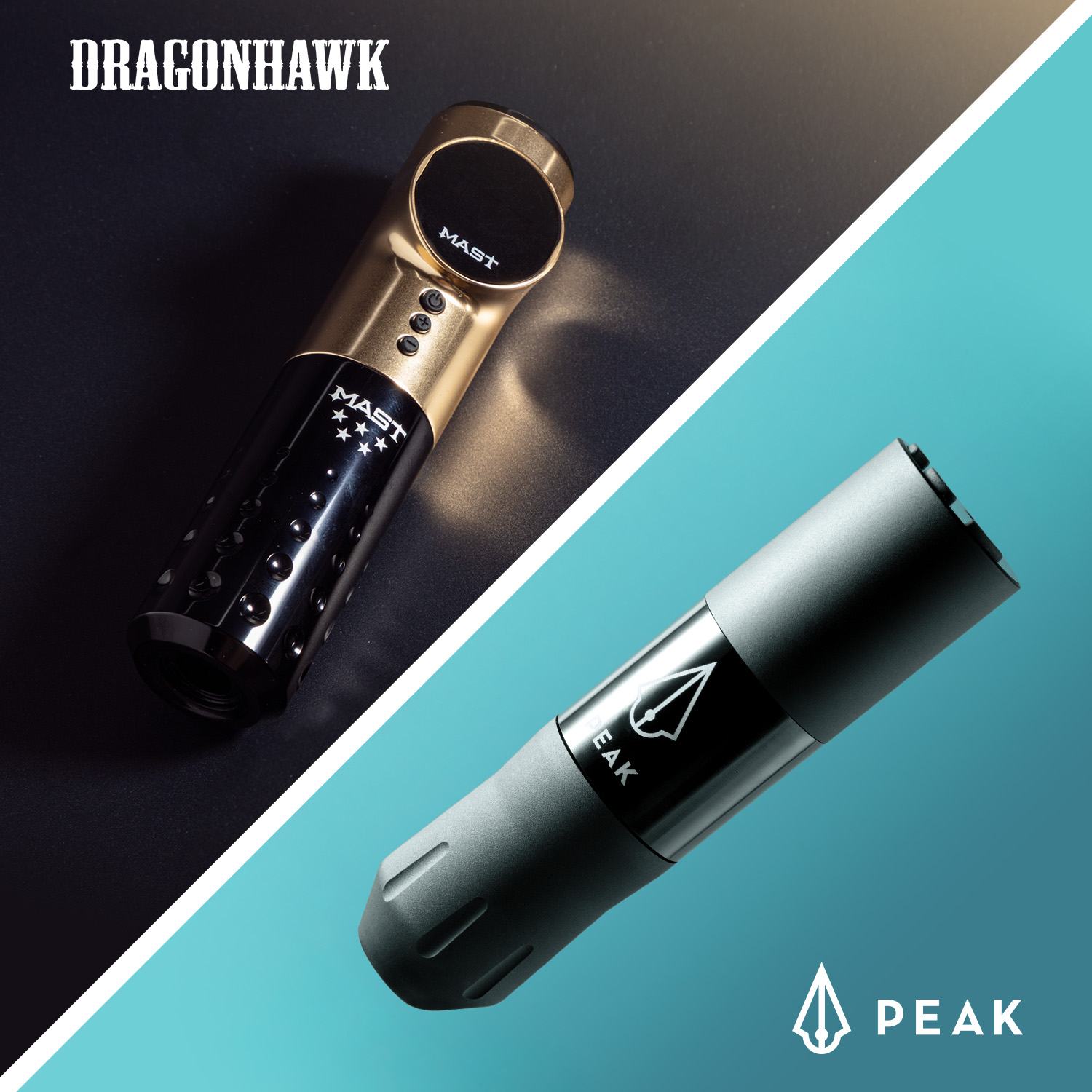 Una macchinetta per tatuaggi Dragonhawk e una Peak
